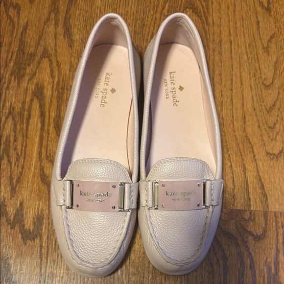 Kate Spade blush pink leather loafers - Picture 1 of 6